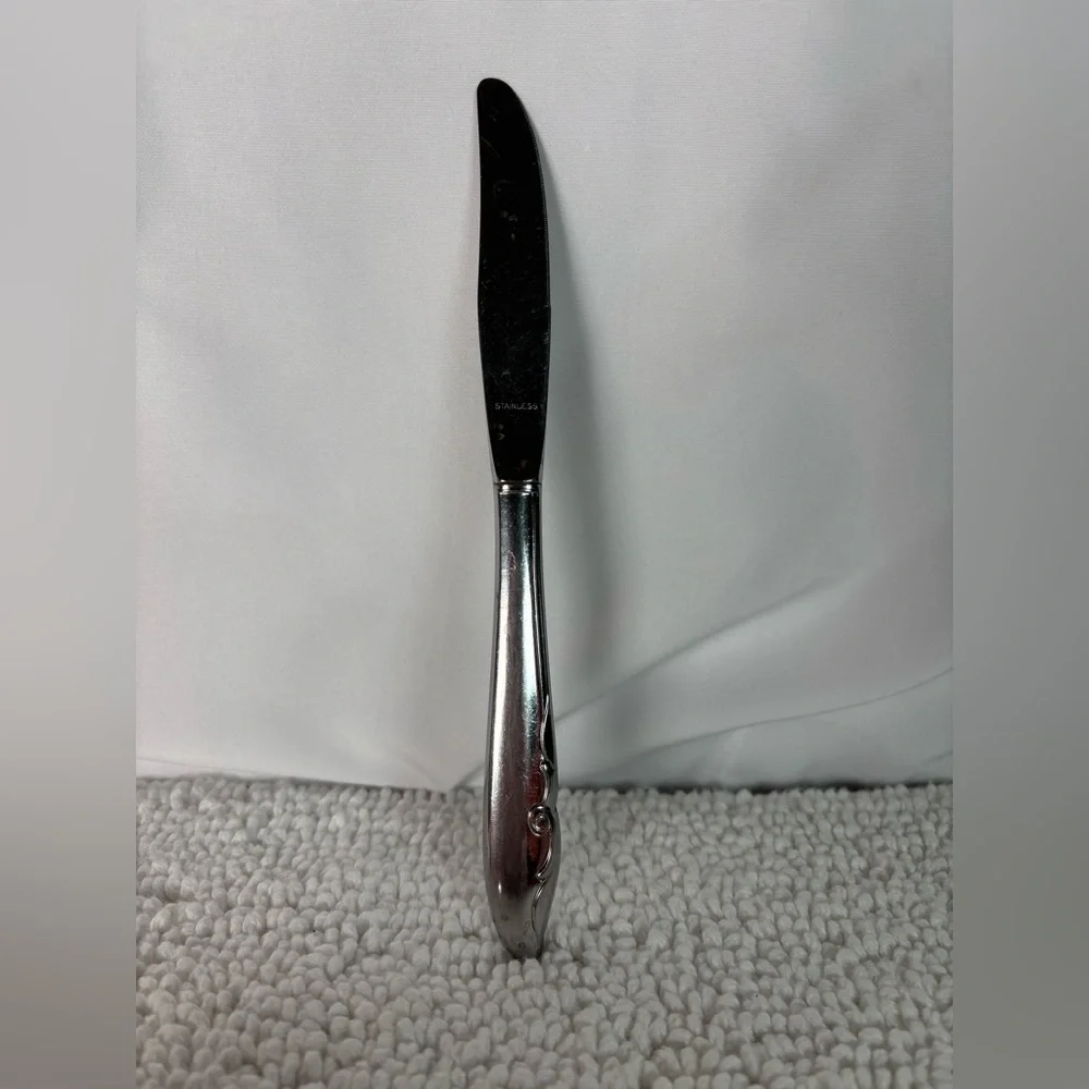 ONEIDA‎ Decorator’s Mermaid Set of 5 Stainless Steel Silver Dinner Knives